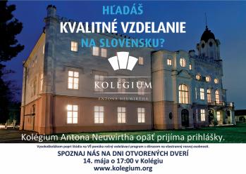 Prihláška na Kolégium Antona Neuwirtha